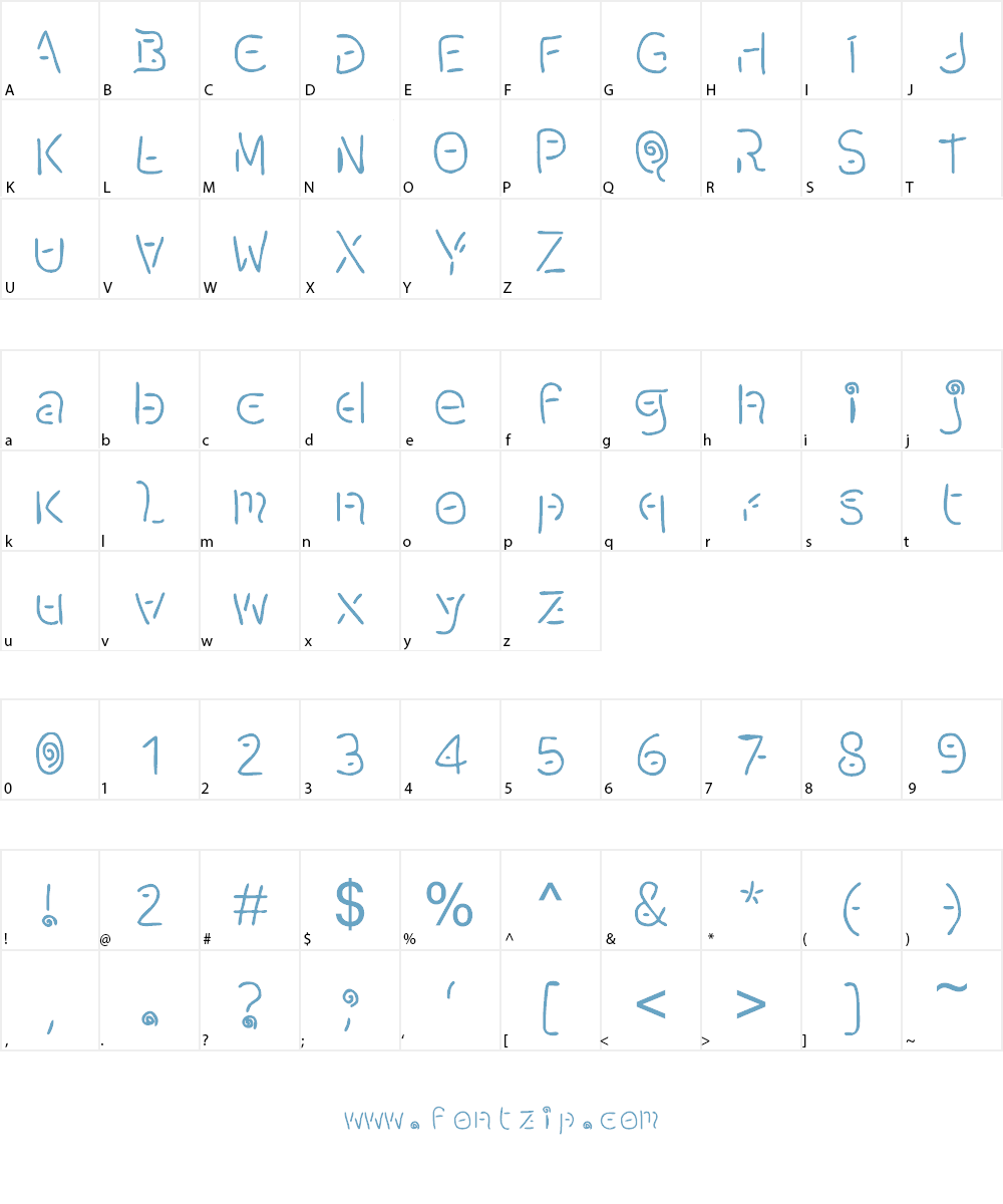 ojo de sapo Font Character